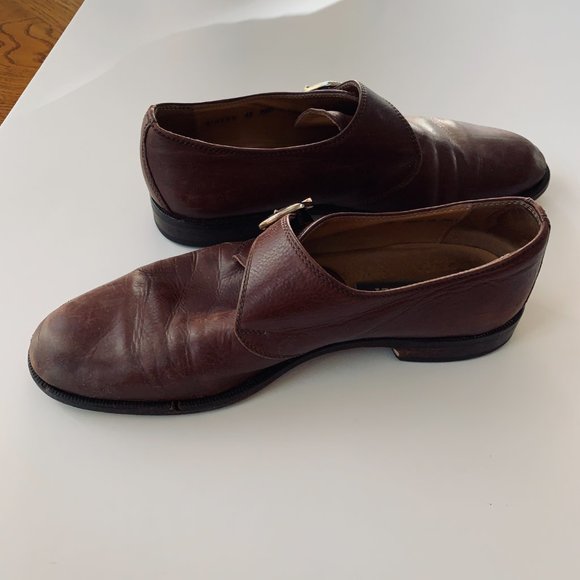 Bally Monk Strap Fine Leather Hand Sewn Shoe Size 10.5 - Picture 4 of 10